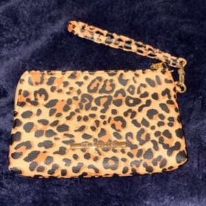 Steve Madden Leopard Print Wristlet